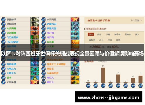 以萨卡对阵西班牙世俱杯关键战表现全景回顾与价值解读影响赛场 以萨卡对阵西班牙世俱杯关键战表现全景回顾与价值解读影响赛场